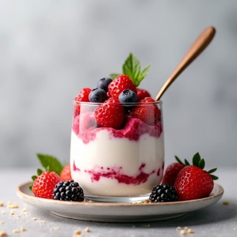 Creamy Greek Yogurt Protein Parfait with Mixed Berries
