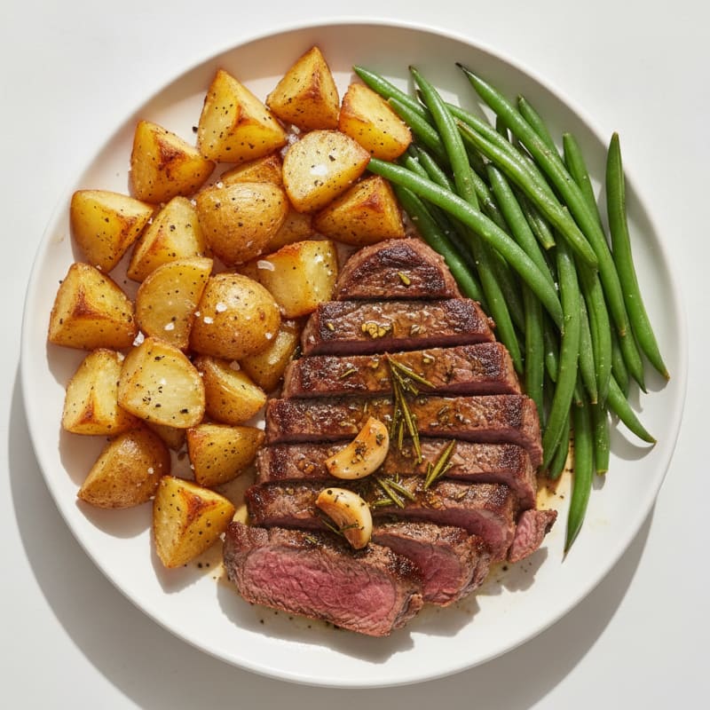 Rosemary Garlic Steak with Roasted Potatoes