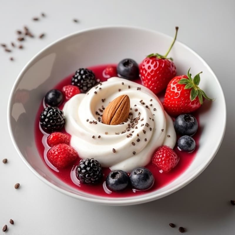 Silky Protein Greek Yogurt with Mixed Berries