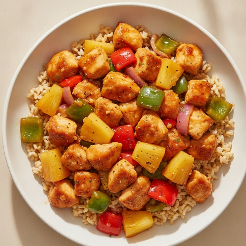 Sweet and Sour Chicken with Pineapple