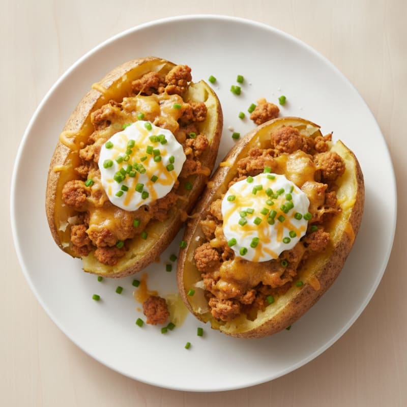 Loaded Baked Potatoes with Chives