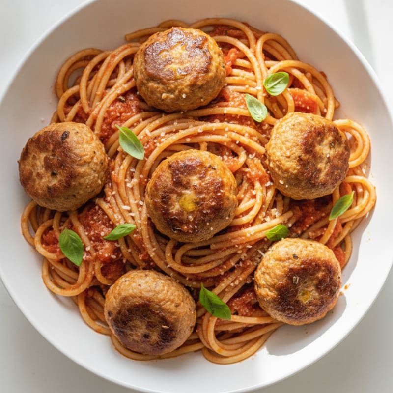 Classic Spaghetti with Savory Meatballs