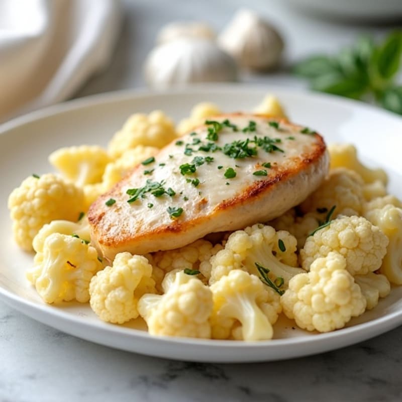 Creamy Cauliflower Chicken Alfredo