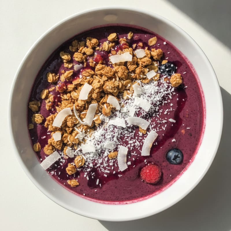 Berry Protein Acai Bowl with Coconut
