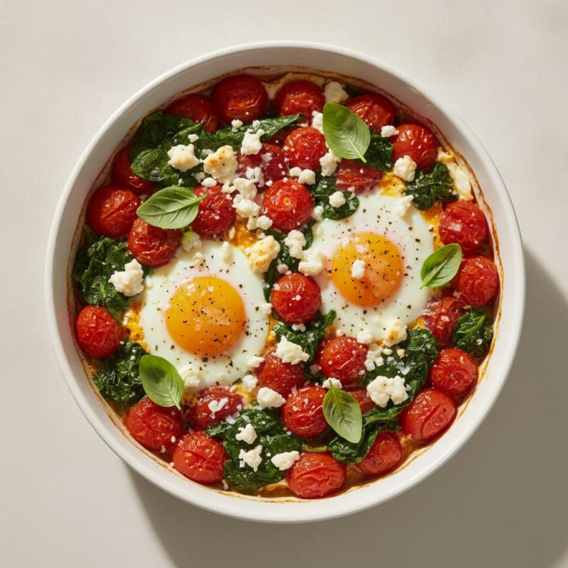 Baked Eggs with Roasted Tomatoes