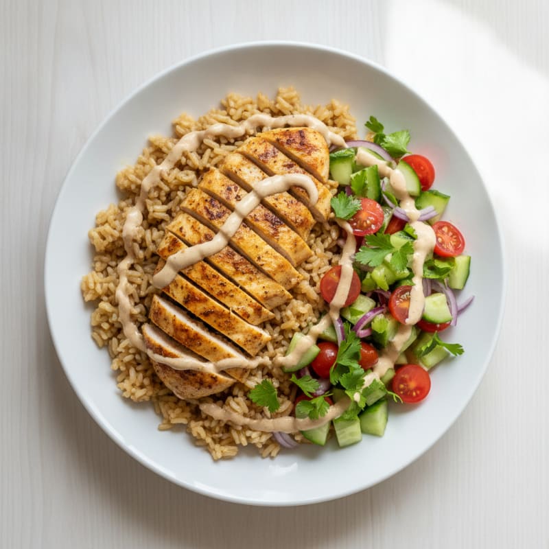 Chicken Shawarma Rice Bowl