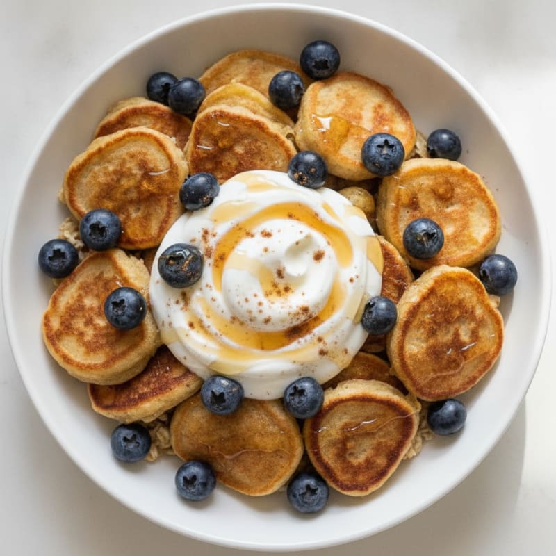 Blueberry Pancake Breakfast Bowl