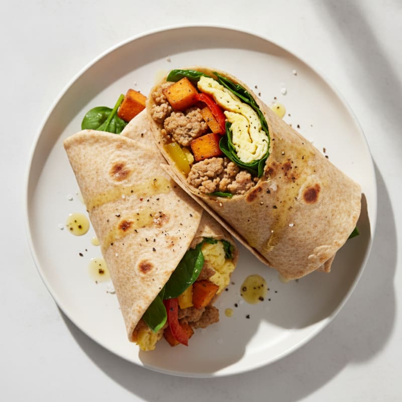 Savory Sausage and Egg Breakfast Wrap