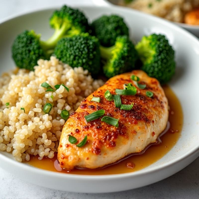 Ginger-Garlic Chicken with Crispy Broccoli