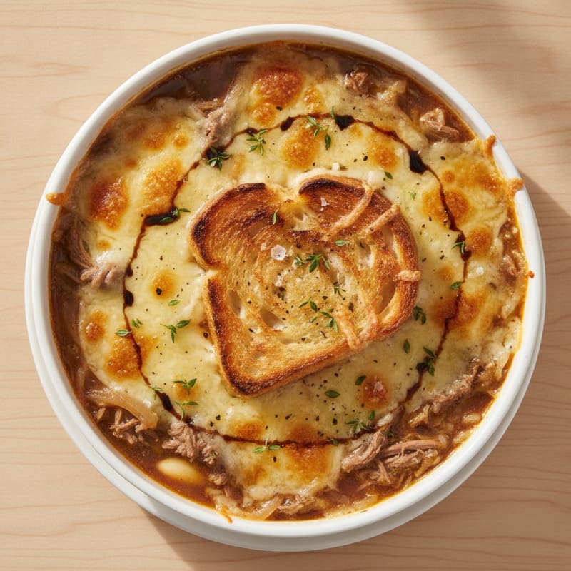 Caramelized Onion and Gruyere Soup