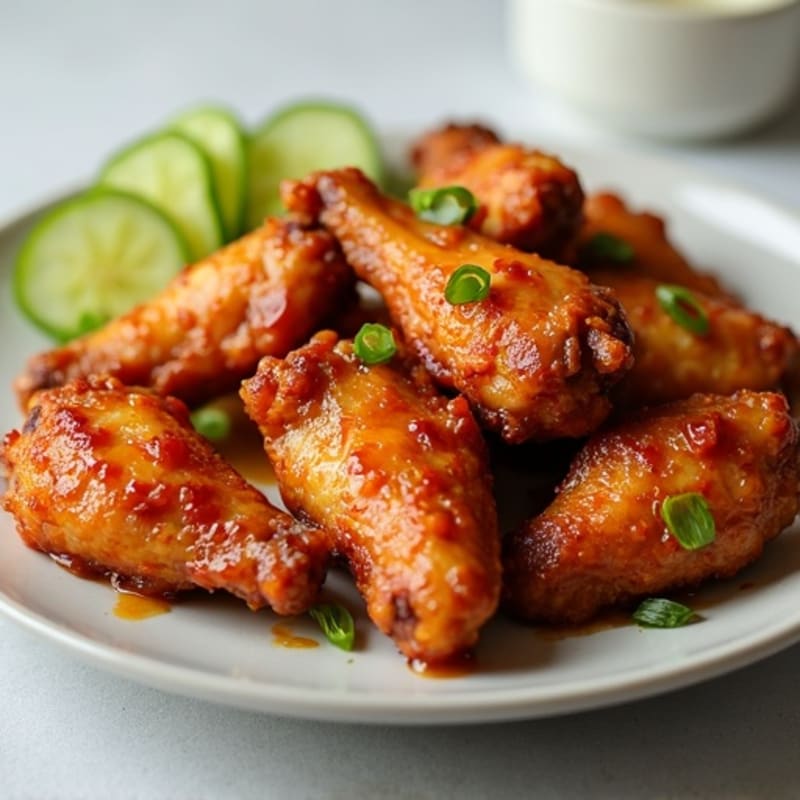 Crispy Baked Honey Garlic Chicken Wings