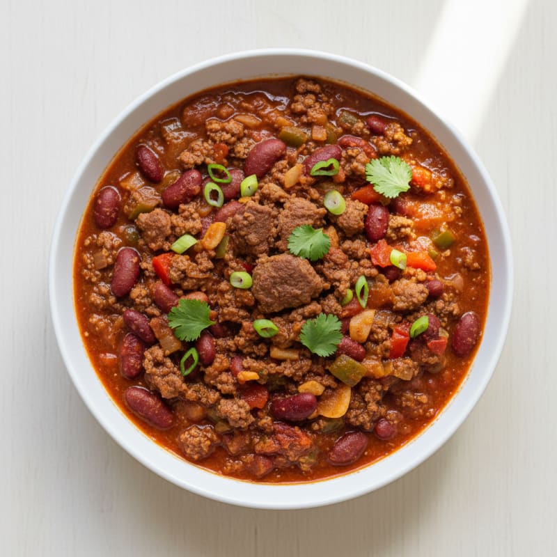 Smoky Ground Beef and Bean Chili