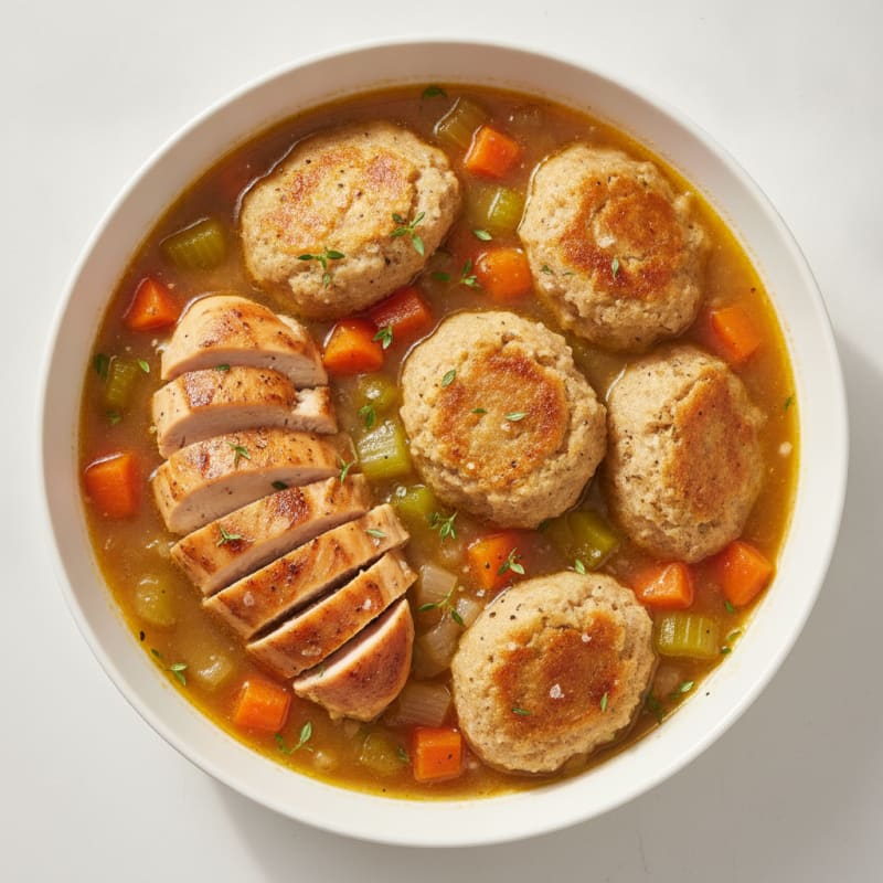 Homestyle Chicken and Herb Dumplings