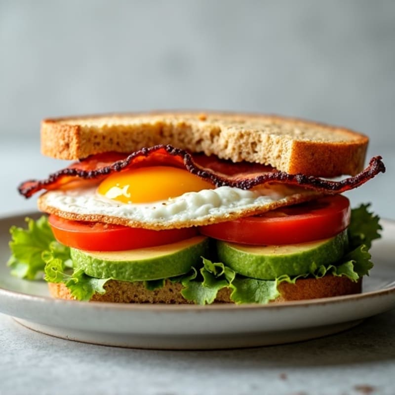 Crispy Bacon Avocado BLT Sandwich