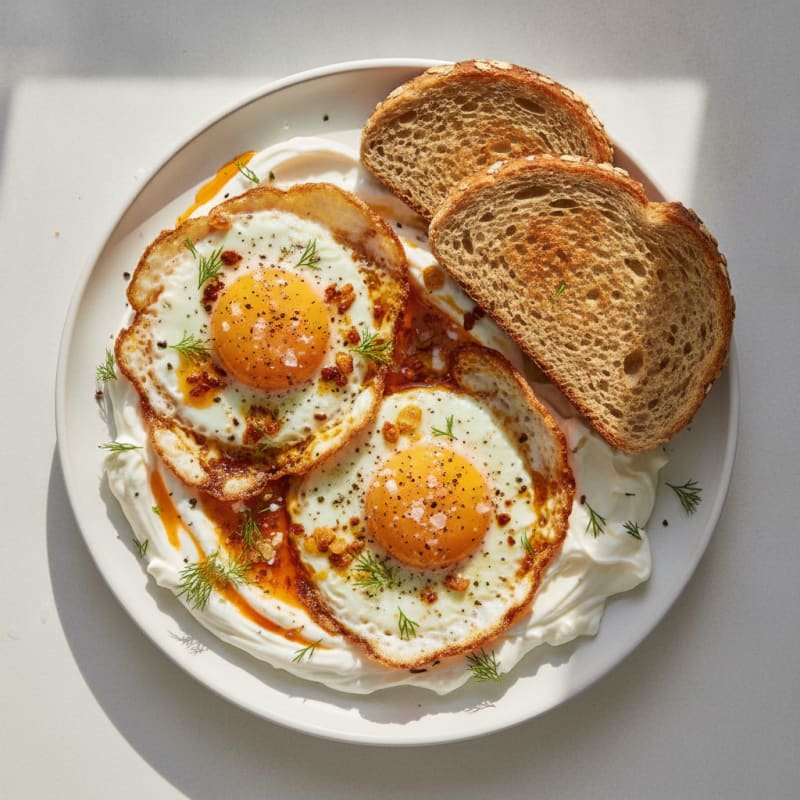 Savory Chili Oil Fried Eggs