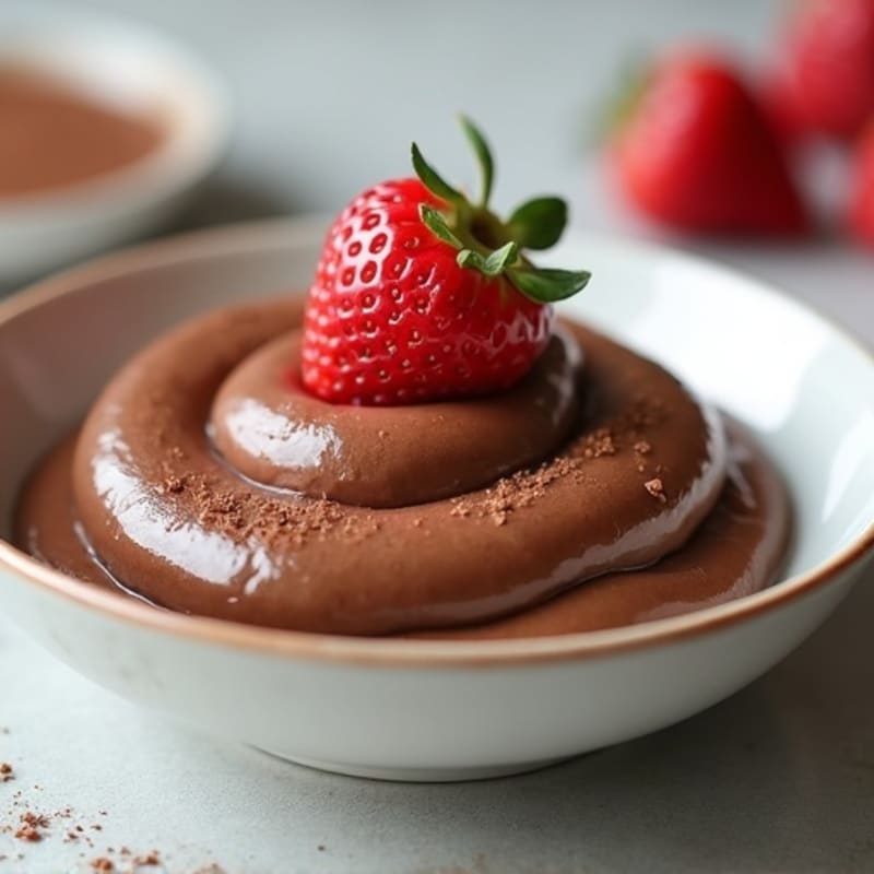 Silky Chocolate Protein Pudding with Almond Butter