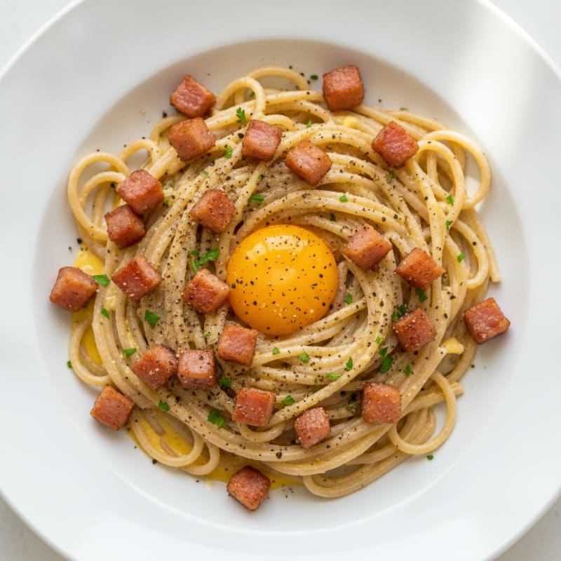 Classic Carbonara with Pancetta and Egg