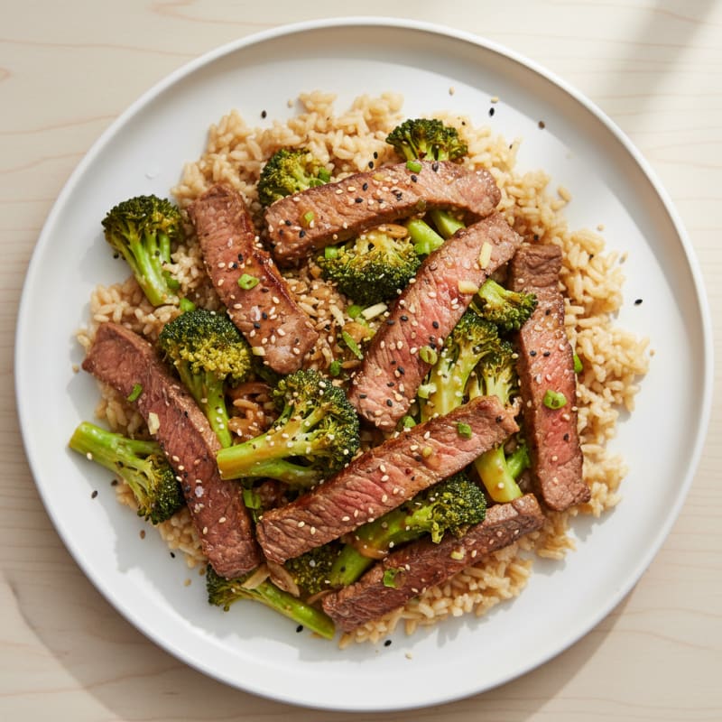 Sesame Beef and Broccoli Stir-Fry