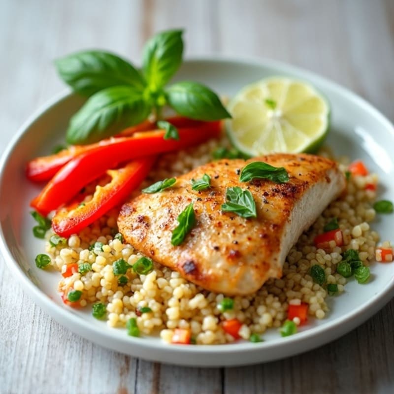 Coconut-Lime Chicken with Fresh Basil