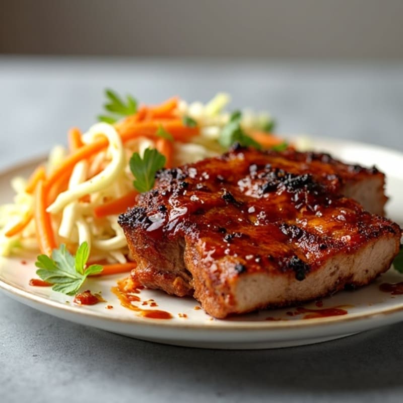 Slow-Cooked BBQ Pulled Pork with Crispy Slaw
