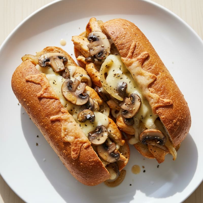 Caramelized Mushroom and Onion Hoagie