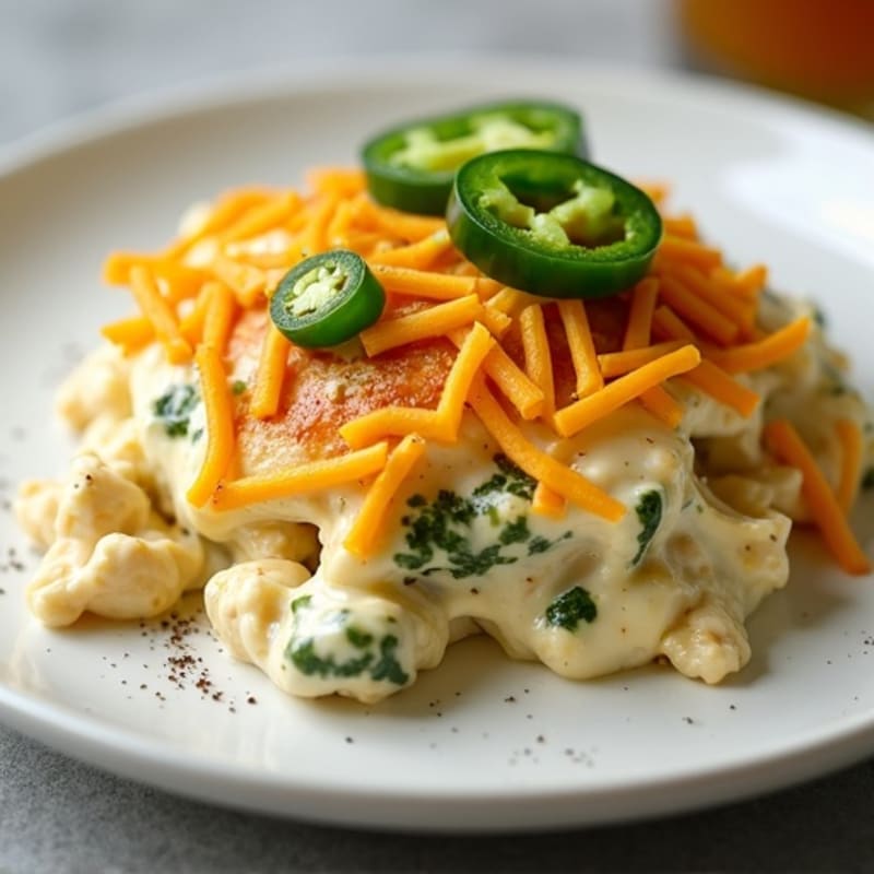 Spicy Jalapeño Creamy Chicken Bake