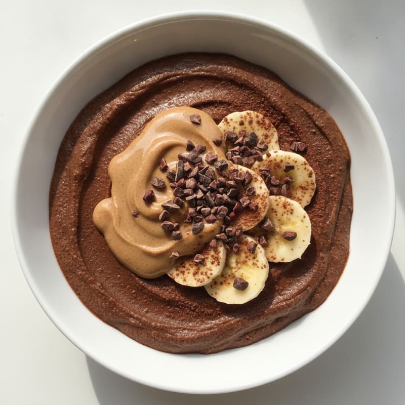 Silky Chocolate Protein Pudding with Greek Yogurt