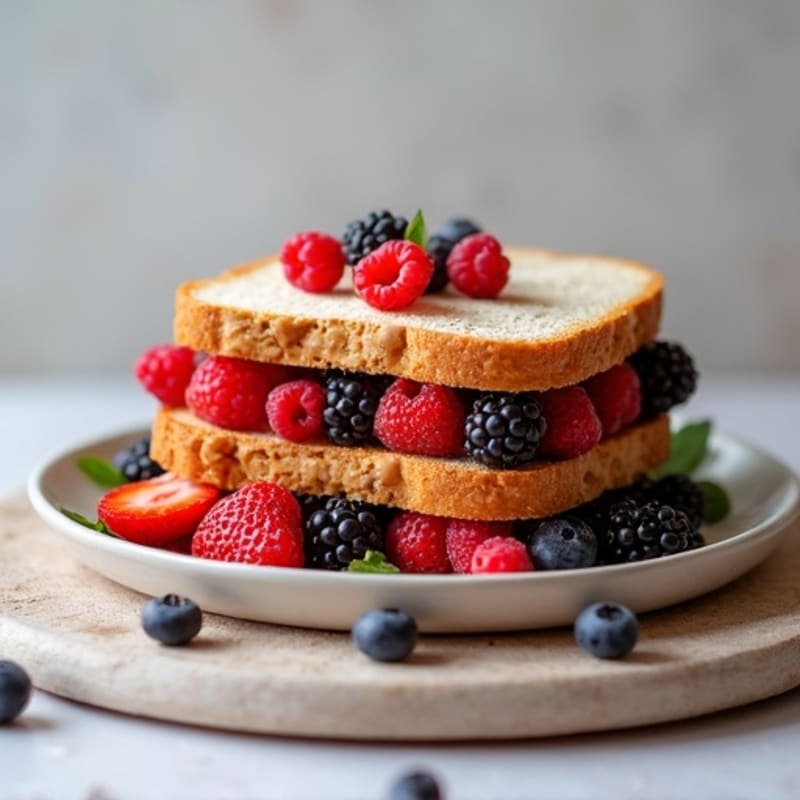 Protein-Packed Almond Butter Berry Sandwich