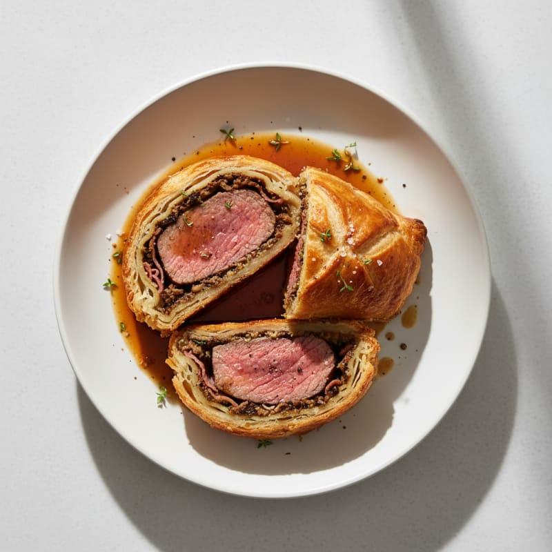 Tender Beef Wellington with Crispy Puff Pastry
