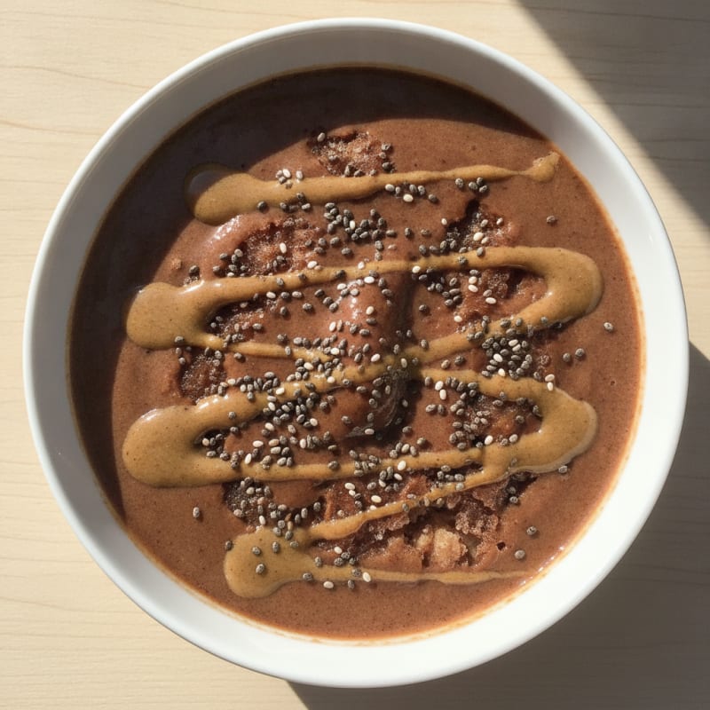 Creamy Chocolate Protein Smoothie Bowl