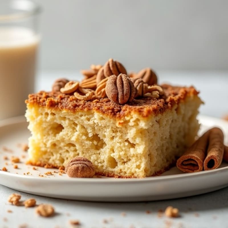 Protein-Packed Cinnamon Oat Breakfast Cake