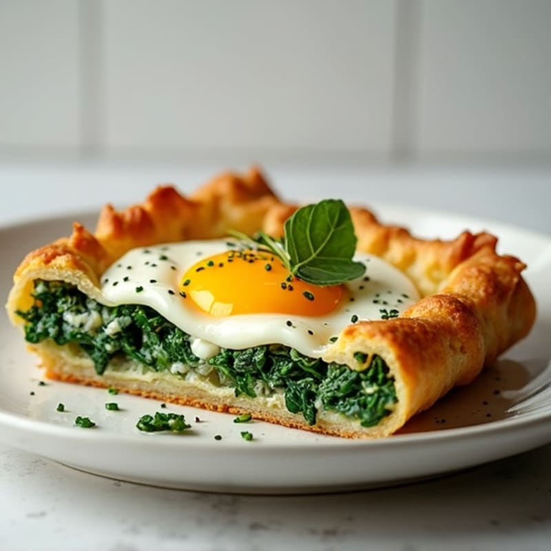 Crispy Spinach Feta Phyllo Pie