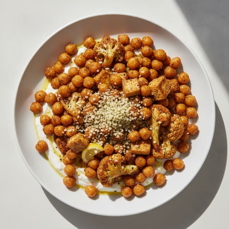 Roasted Vegetable and Chickpea Bowl