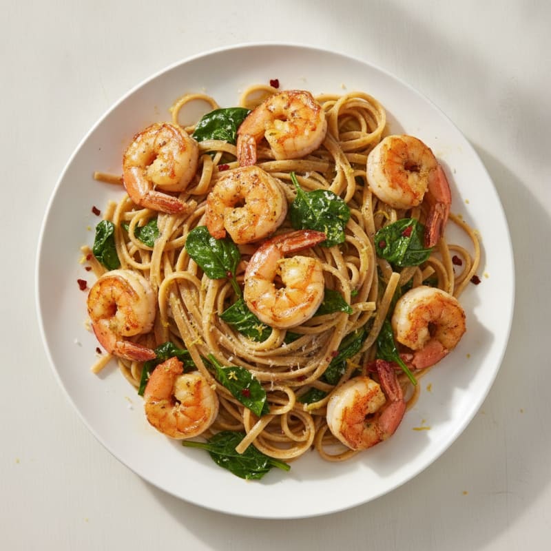 Garlic Butter Shrimp Scampi with Linguine