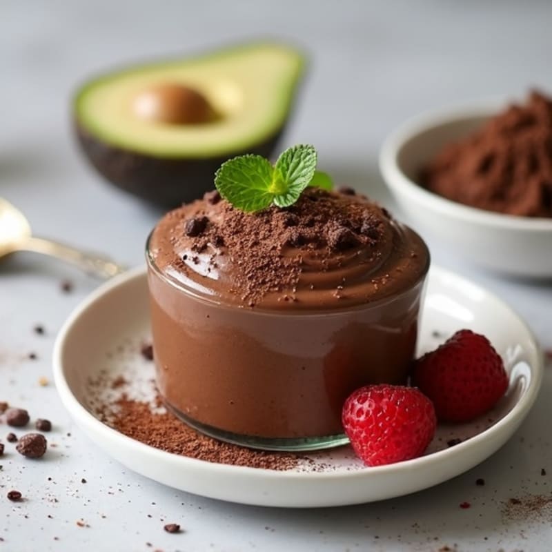 Healthy Dark Chocolate Protein Mousse