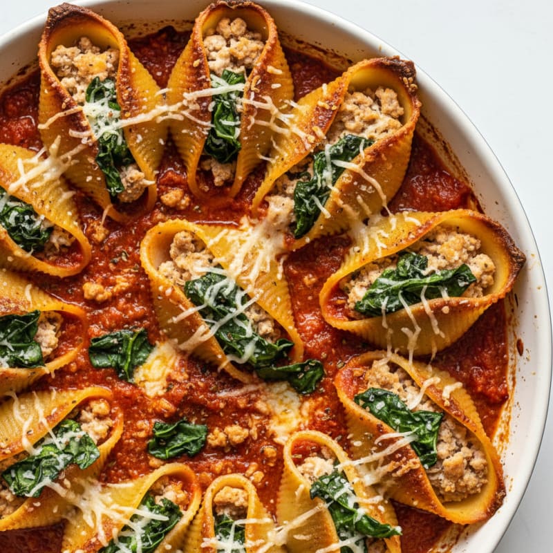 Creamy Ricotta Stuffed Shells with Zesty Marinara