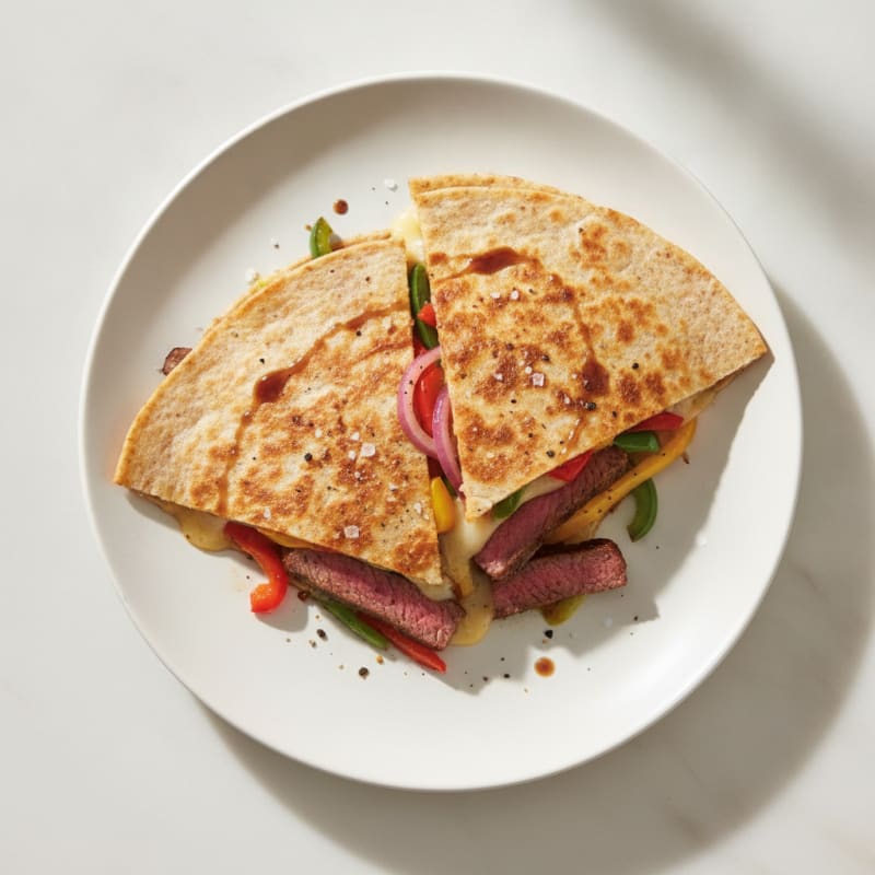 Seared Steak and Pepper Quesadillas