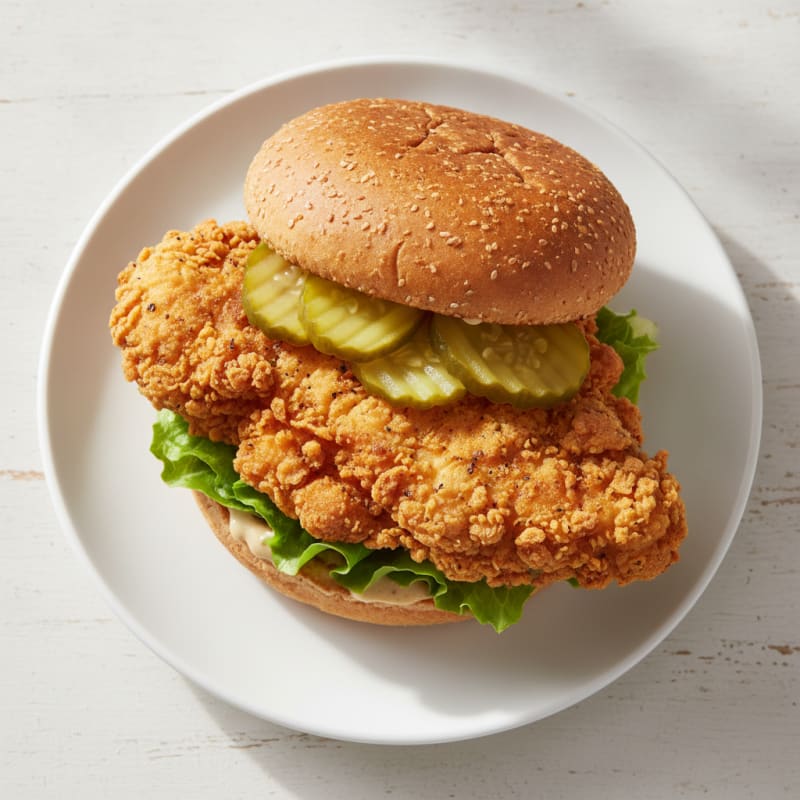 Buttermilk Fried Chicken Sandwich with Pickles