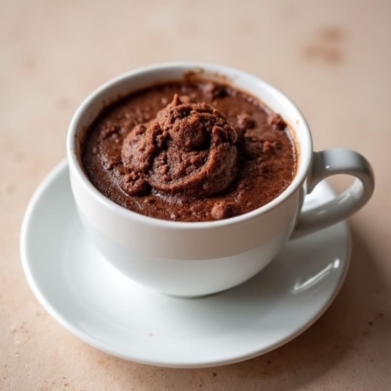 Healthy Chocolate Protein Mug Cake
