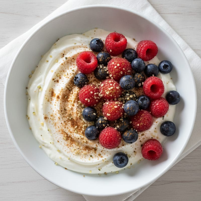 Sweet Greek Yogurt with Berries