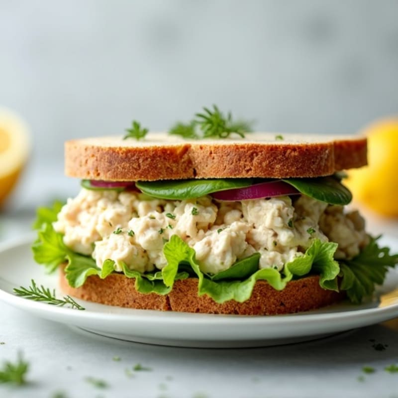 Creamy Dill Chicken Salad Sandwich