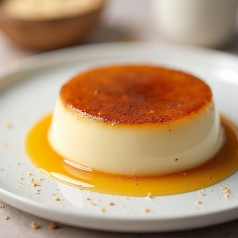Protein-Rich Vanilla Bean Custard with Caramelized Top