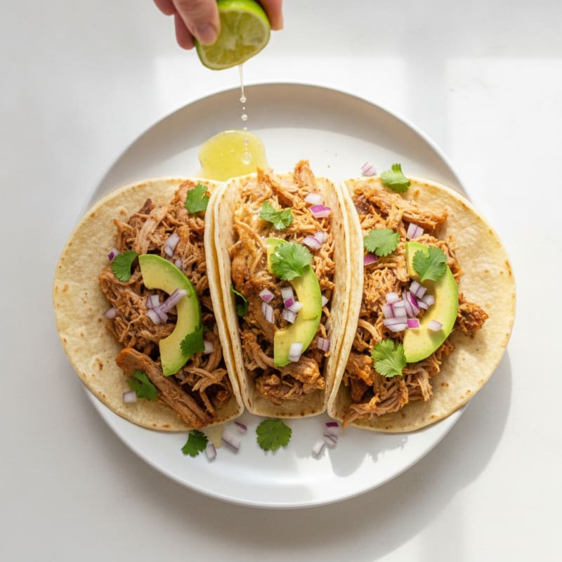 Slow-Cooked Pork Carnitas Tacos