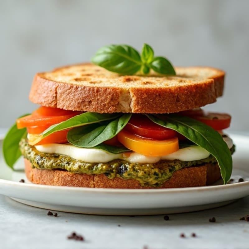Herb-Roasted Vegetable Pesto Panini