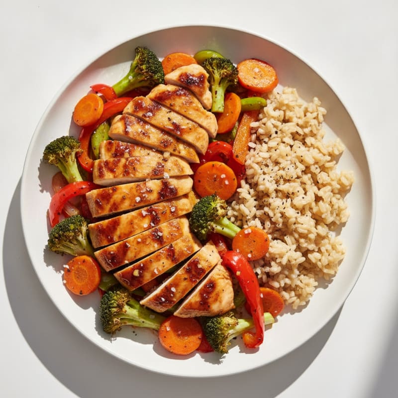 Clean Teriyaki Chicken and Roasted Vegetables