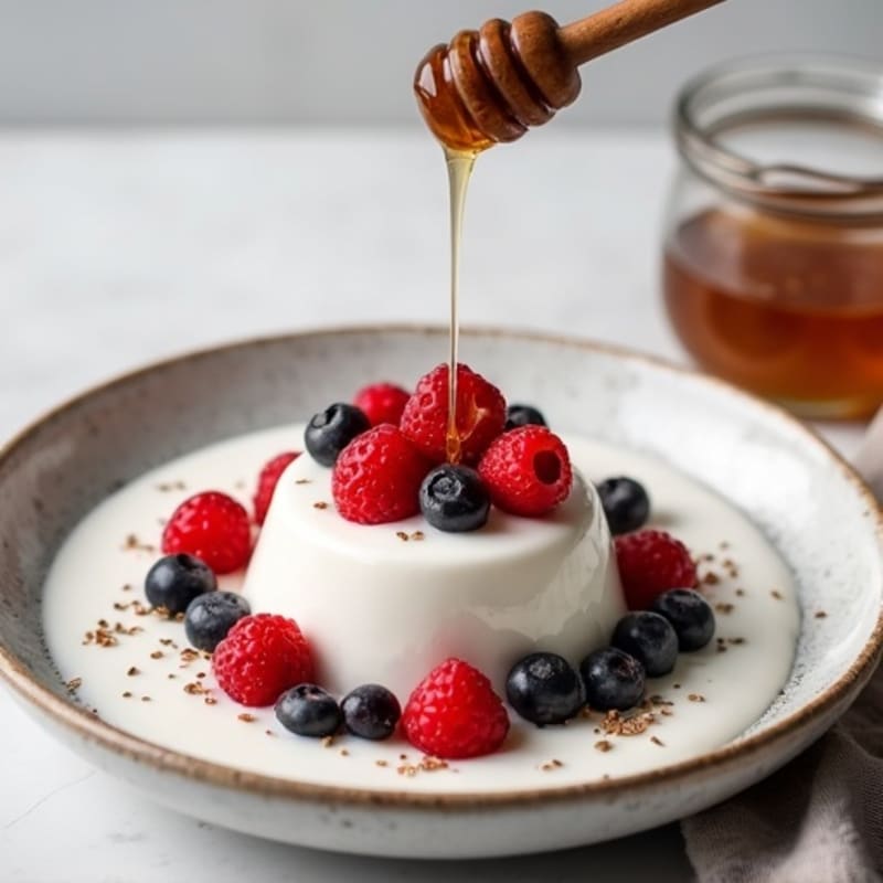 Silky Greek Yogurt Protein Pudding with Mixed Berries