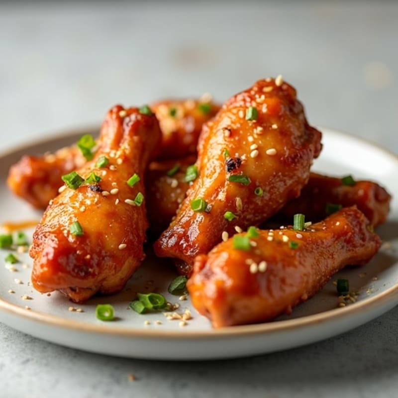 Crispy Baked Honey Garlic Chicken Wings