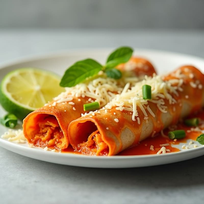 Chipotle Lime Chicken Baked Enchiladas