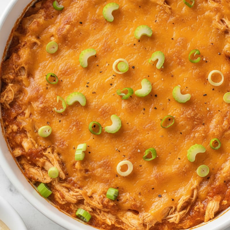Buffalo Chicken Baked Dip