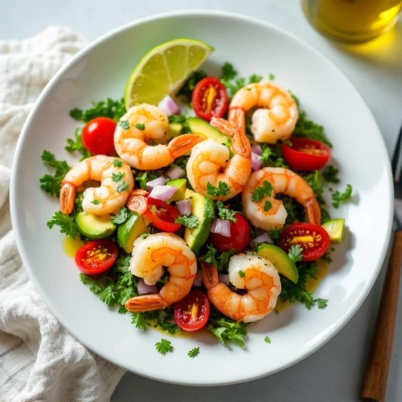 Fresh Lime Shrimp with Creamy Avocado